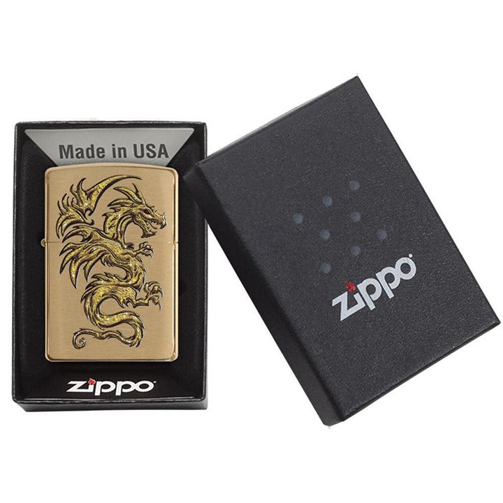 Zippo 204b Dragon Design - Clinch River Fishing USA