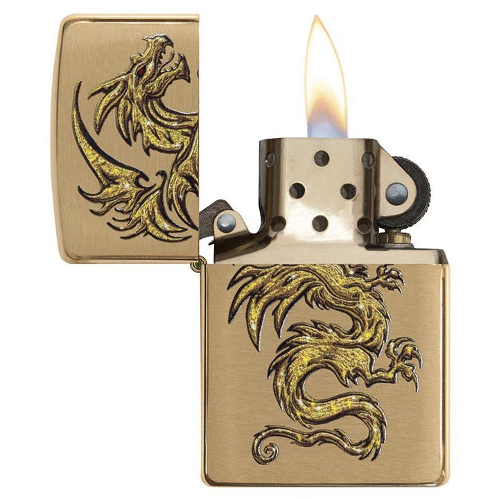 Zippo 204b Dragon Design - Clinch River Fishing USA