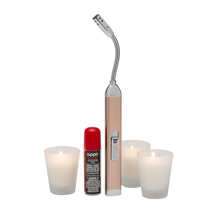 Zippo Flexible Lighter Rose Gold & 18ml Butane Canister - Clinch River Fishing USA