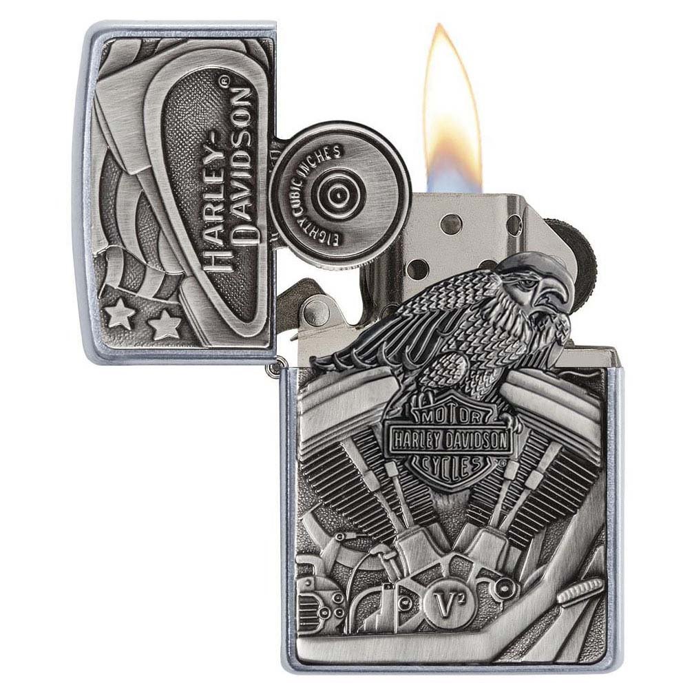 Zippo Harley - davidson Street Chrome Motor Flag - Clinch River Fishing USA