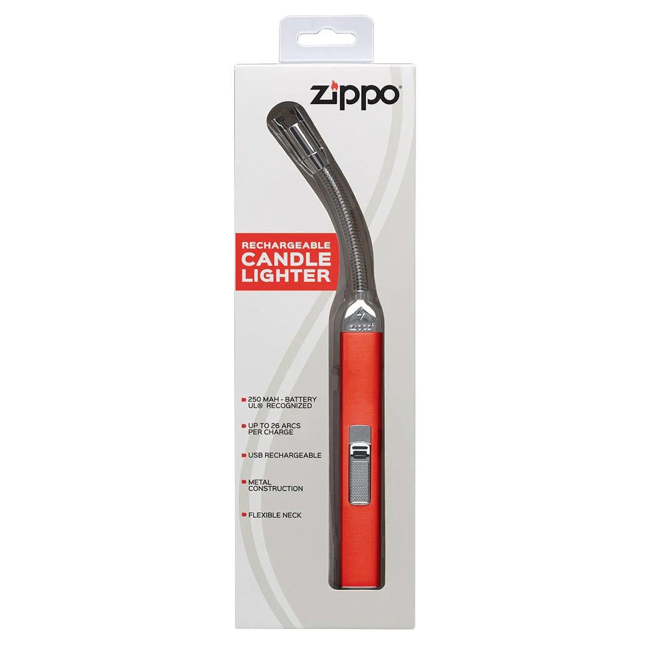 Zippo Rechargeable Flexible Neck Candle Lighter (Candy Apple Red) - Clinch River Fishing USA