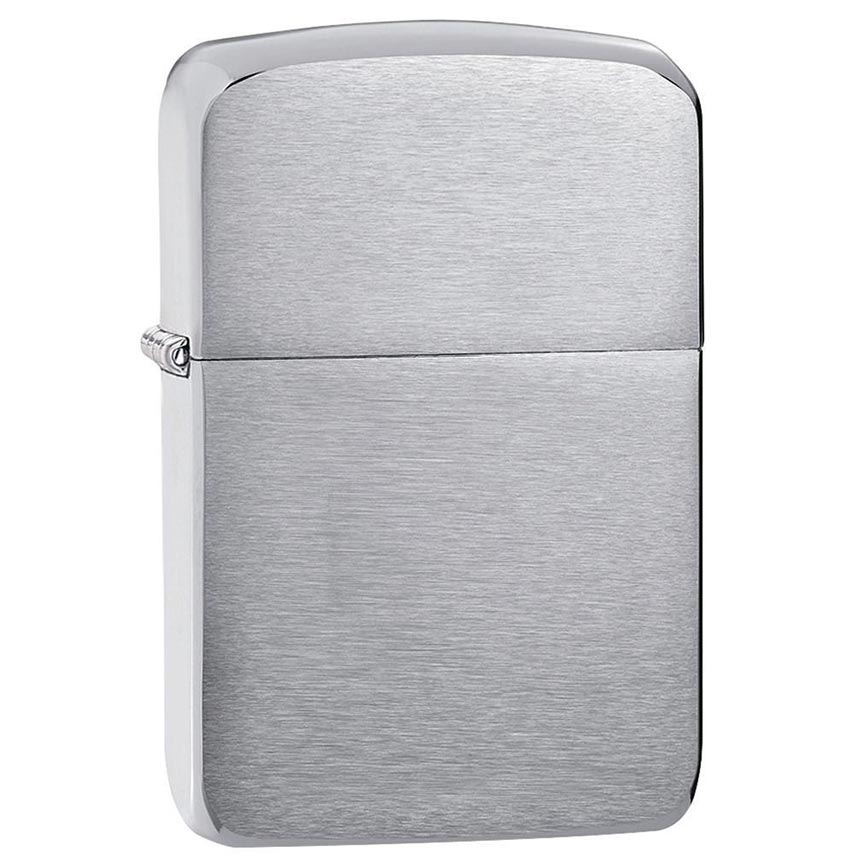 Zippo Windproof Lighter 1941 Replica Brushed Chrome - Clinch River Fishing USA