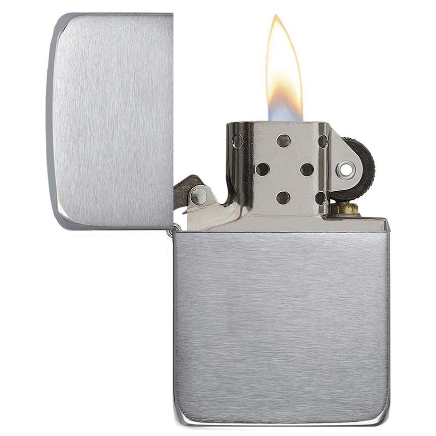 Zippo Windproof Lighter 1941 Replica Brushed Chrome - Clinch River Fishing USA