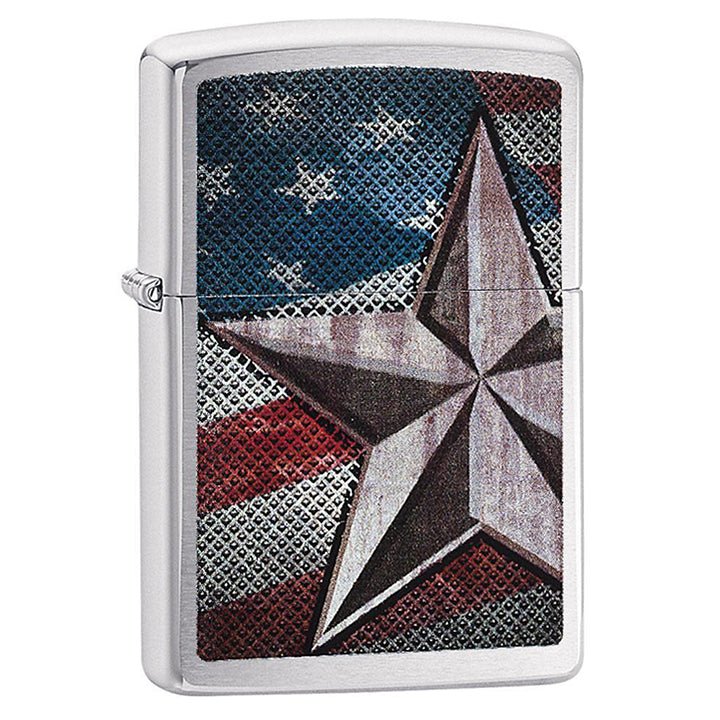 Zippo Windproof Lighter American Flag Retro Star Lighter - Clinch River Fishing USA