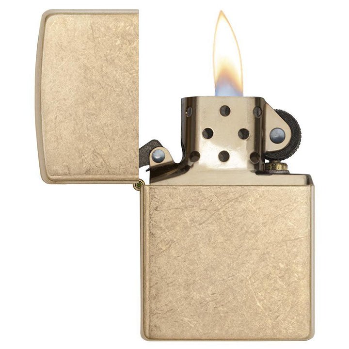 Zippo Windproof Lighter Armor® Tumbled Brass - Clinch River Fishing USA