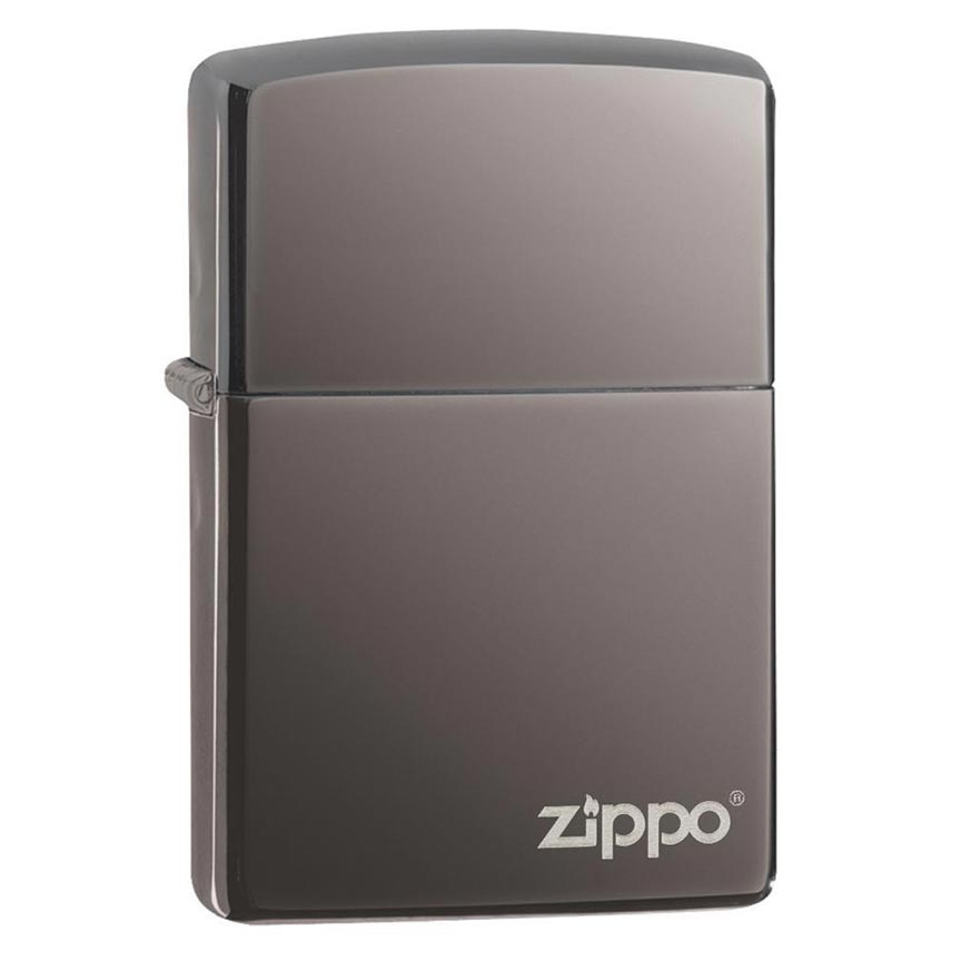 Zippo Windproof Lighter Black Ice Finish W/zippo Logoclassic Case - Clinch River Fishing USA