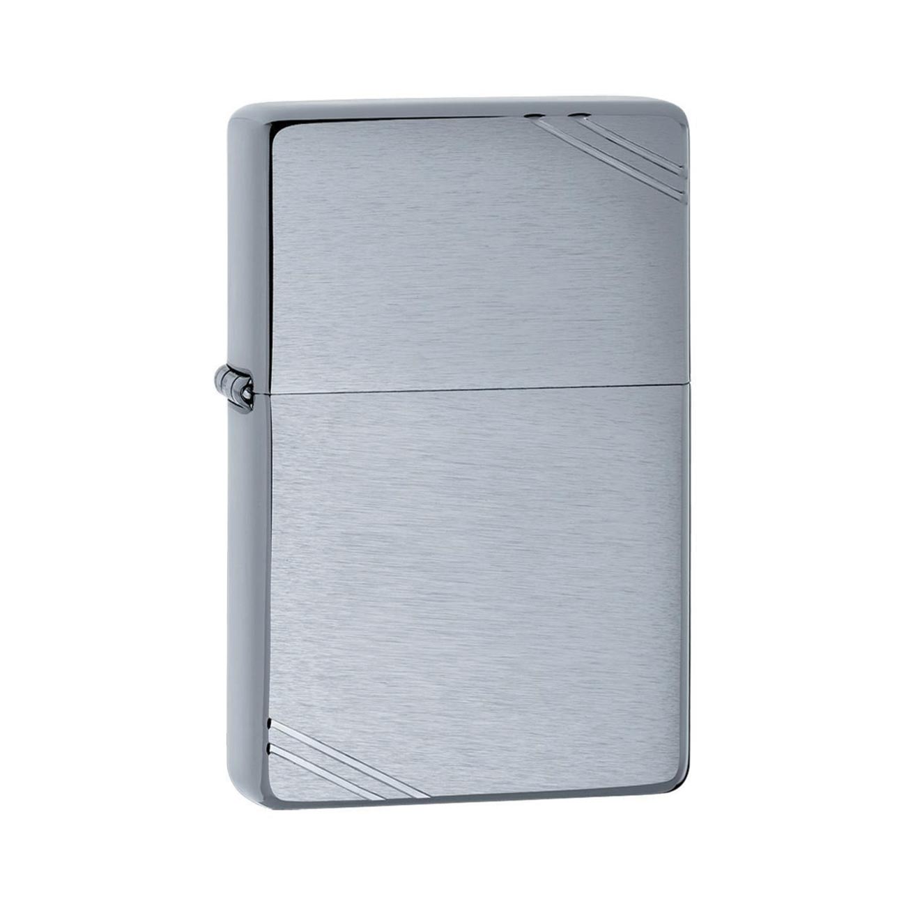 Zippo Windproof Lighter Brushed Chrome Vintage With Slashes - Clinch River Fishing USA