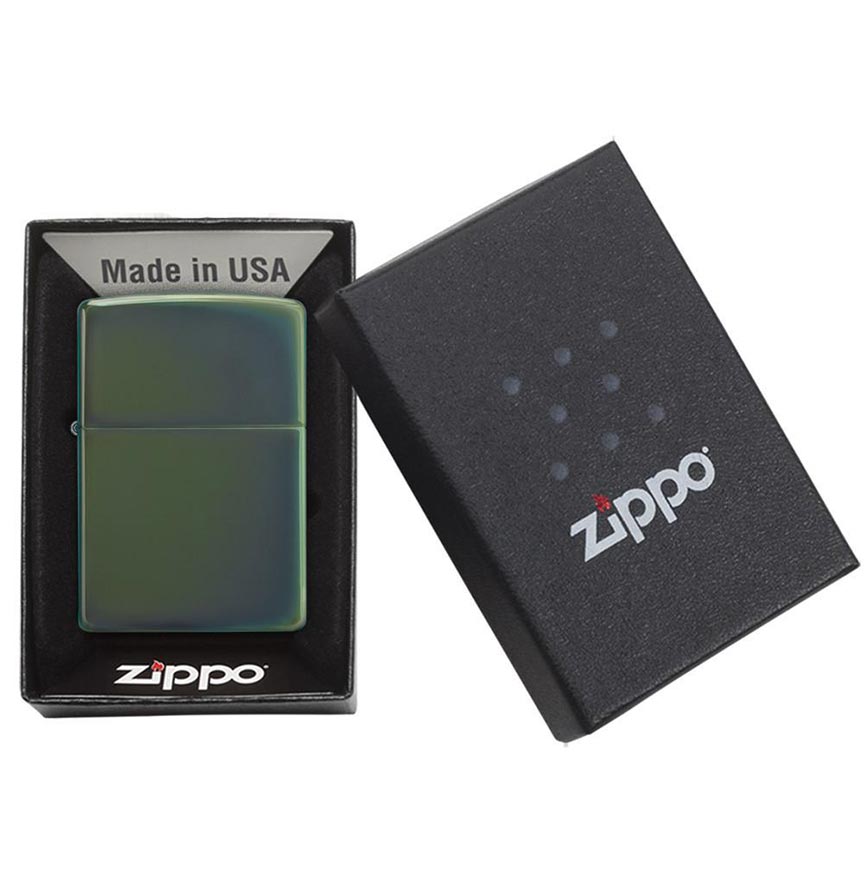 Zippo Windproof Lighter Classic High Polish Green - Clinch River Fishing USA