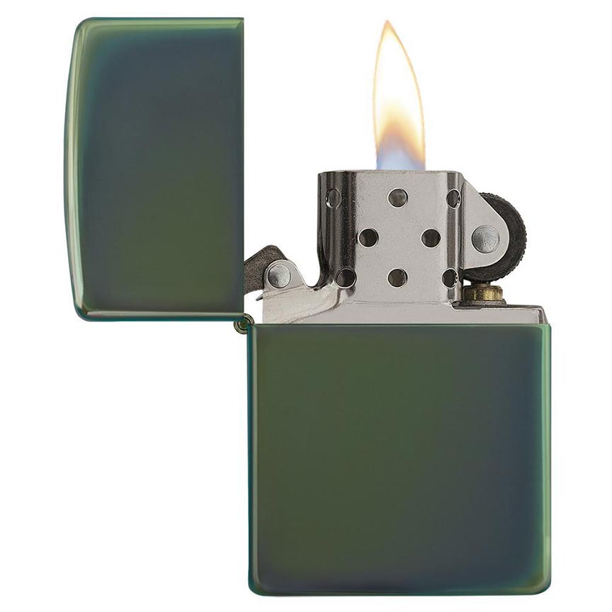 Zippo Windproof Lighter Classic High Polish Green - Clinch River Fishing USA