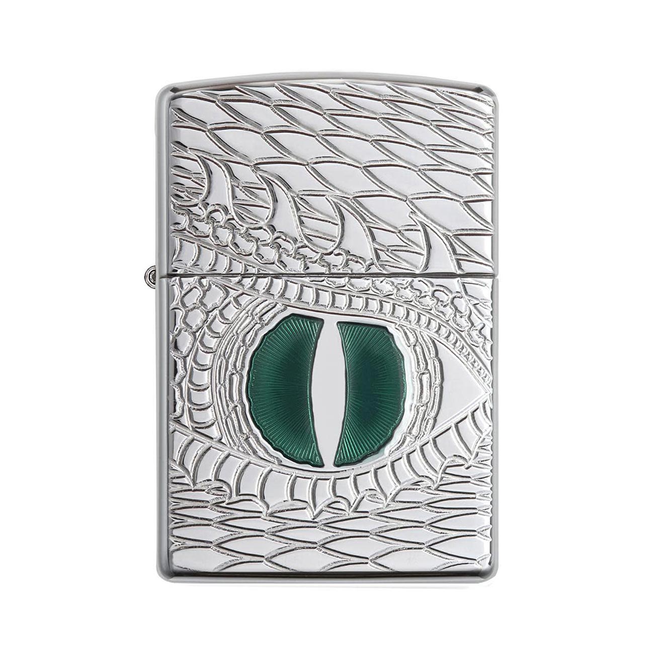 Zippo Windproof Lighter Dragon Eye High Polish Chrome Armor - Clinch River Fishing USA