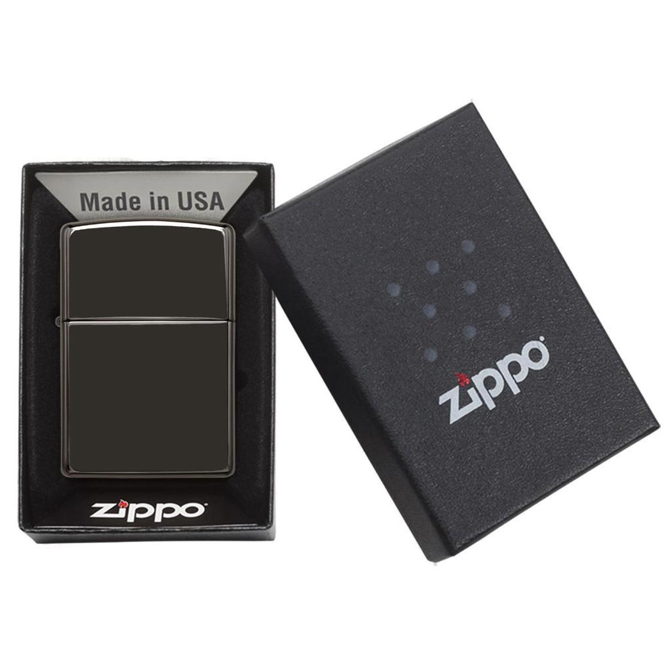 Zippo Windproof Lighter Ebony Finish Classic Case - Clinch River Fishing USA