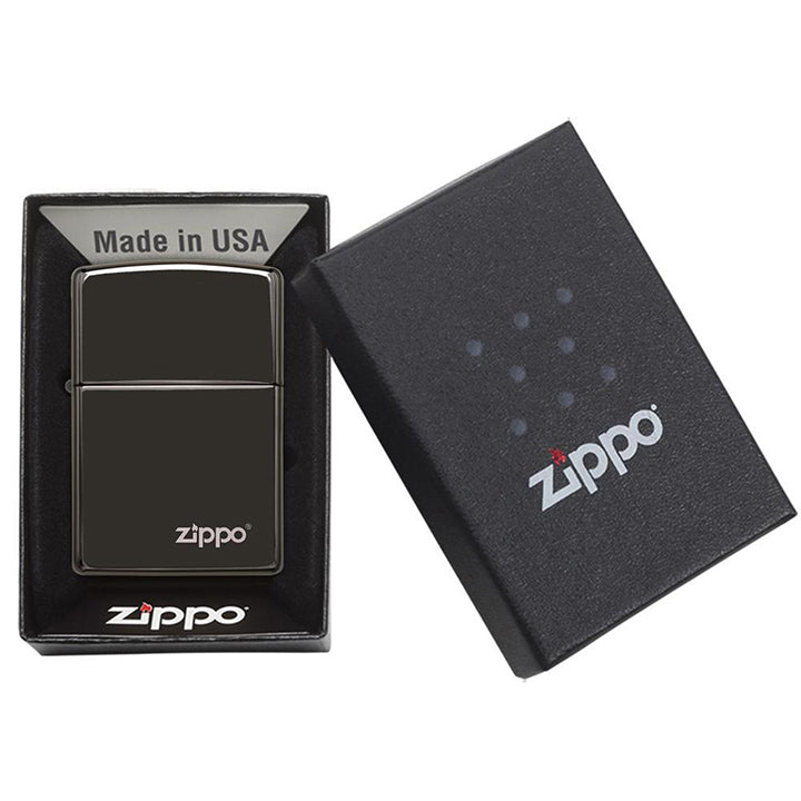Zippo Windproof Lighter Ebony Finish W/zippo Logo - Clinch River Fishing USA