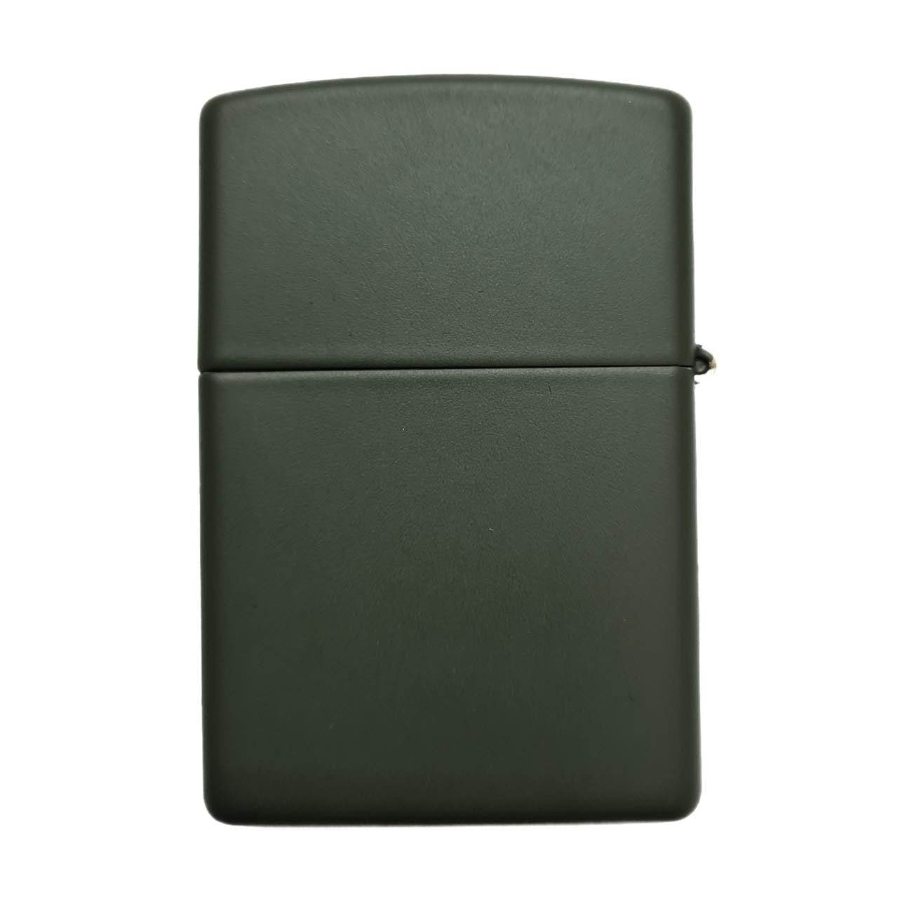 Zippo Windproof Lighter Fighter Plane Nose Art "Shark Teeth" Matte Green - Clinch River Fishing USA
