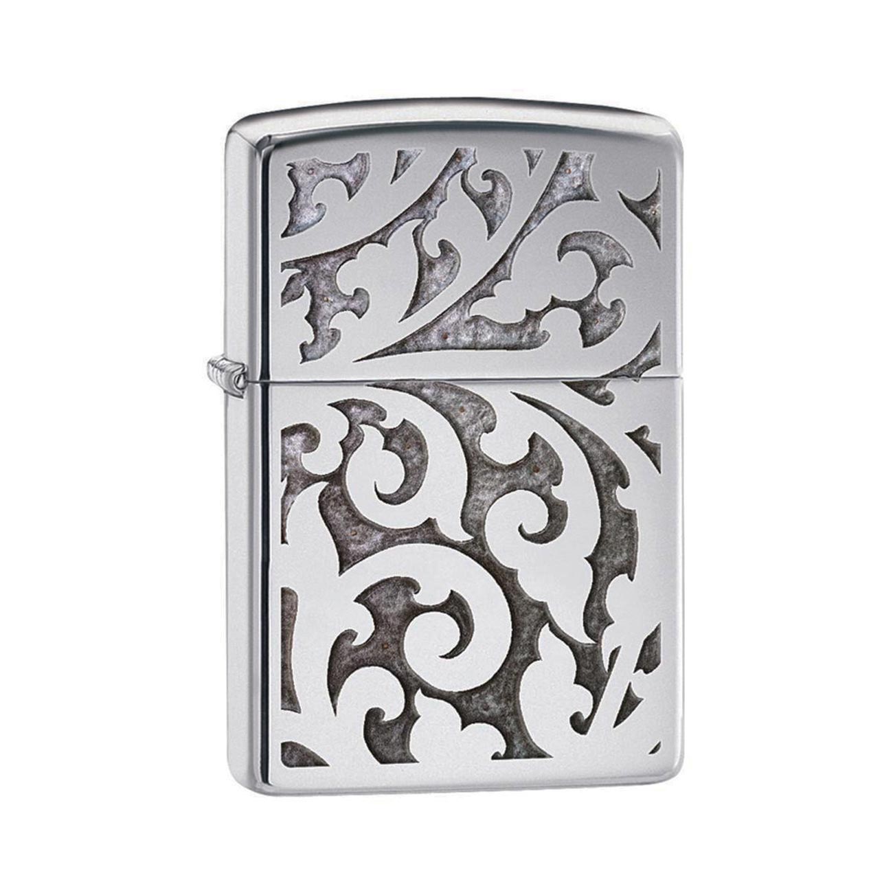 Zippo Windproof Lighter Filigree High Polish Chrome - Clinch River Fishing USA