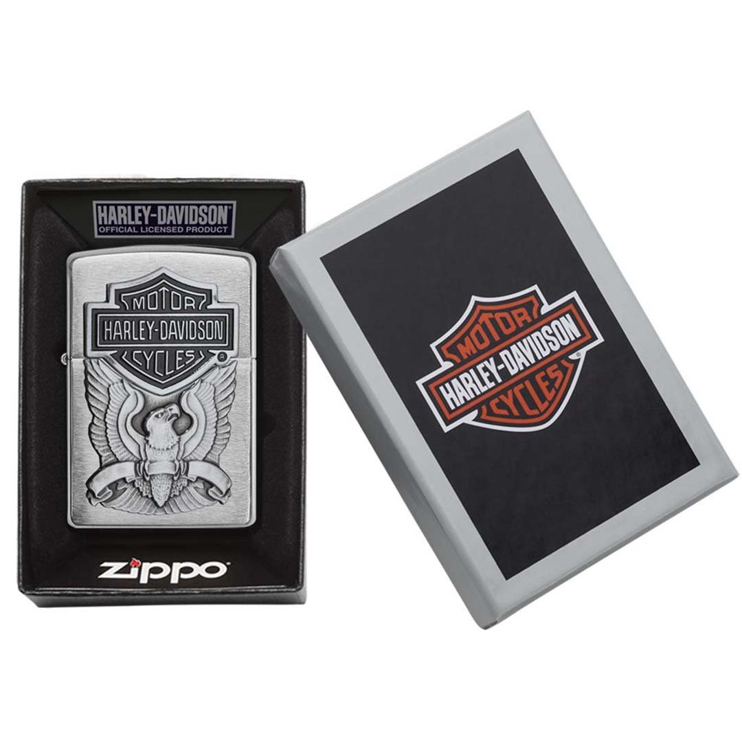 Zippo Windproof Lighter Harley - davidson Eagle Wings - Clinch River Fishing USA