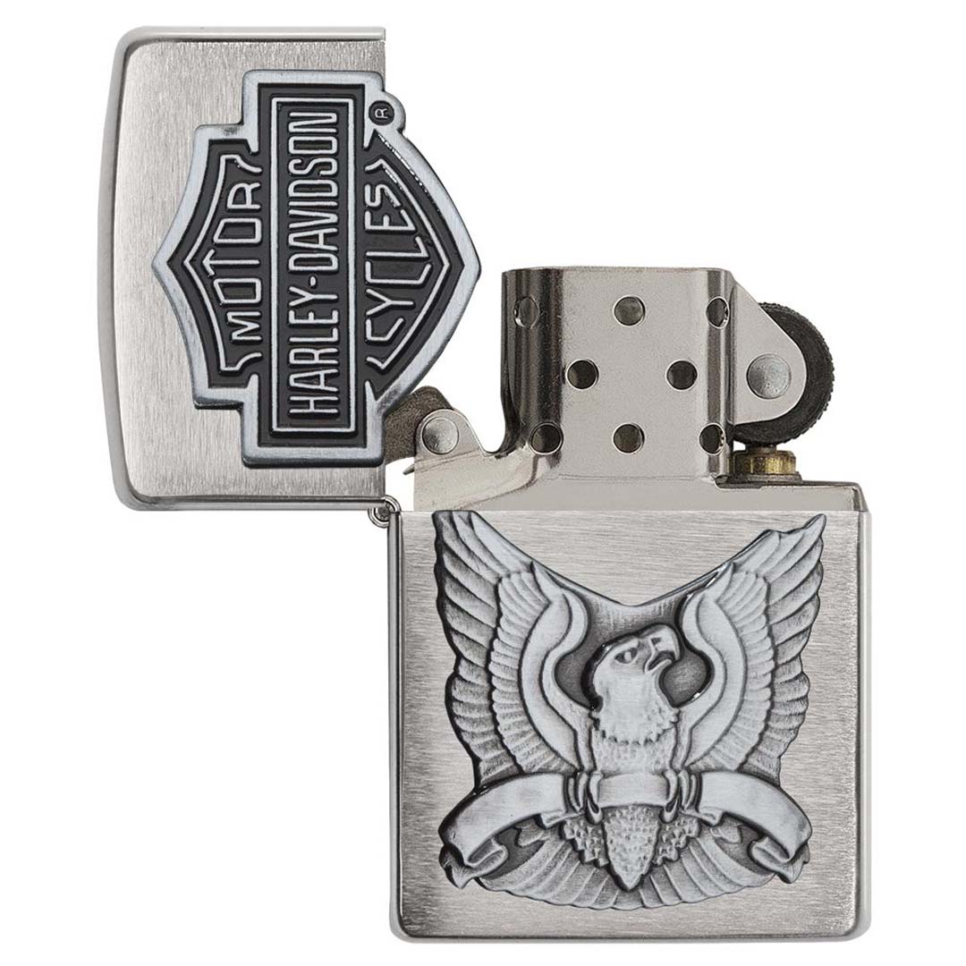 Zippo Windproof Lighter Harley - davidson Eagle Wings - Clinch River Fishing USA