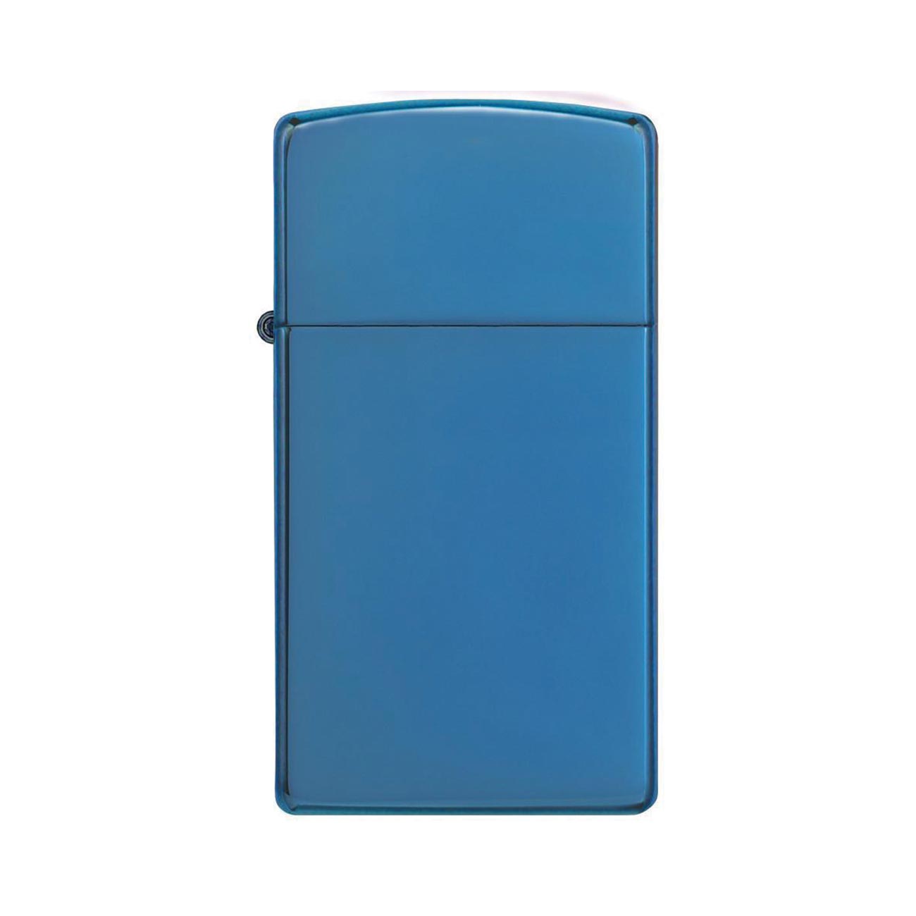 Zippo Windproof Lighter High Polish Blue Slim Case - Clinch River Fishing USA