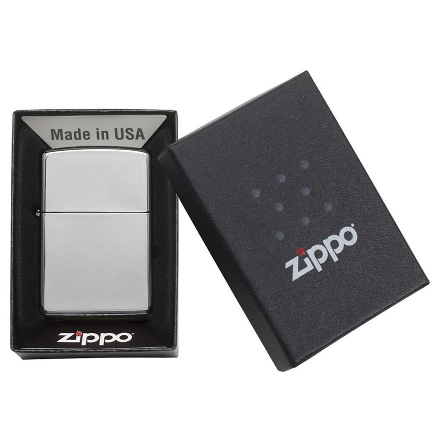 Zippo Windproof Lighter High Polish Chrome - Clinch River Fishing USA