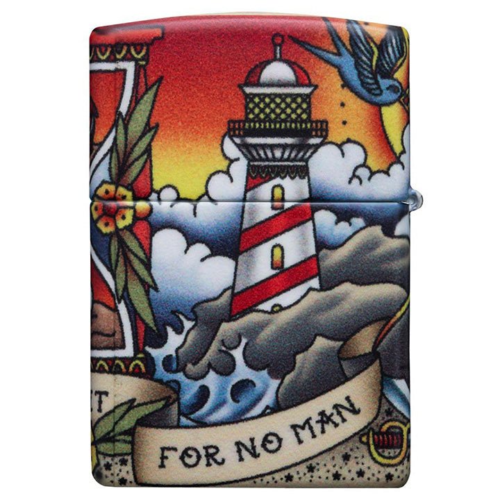 Zippo Windproof Lighter Nautical Tattoo Design - Clinch River Fishing USA