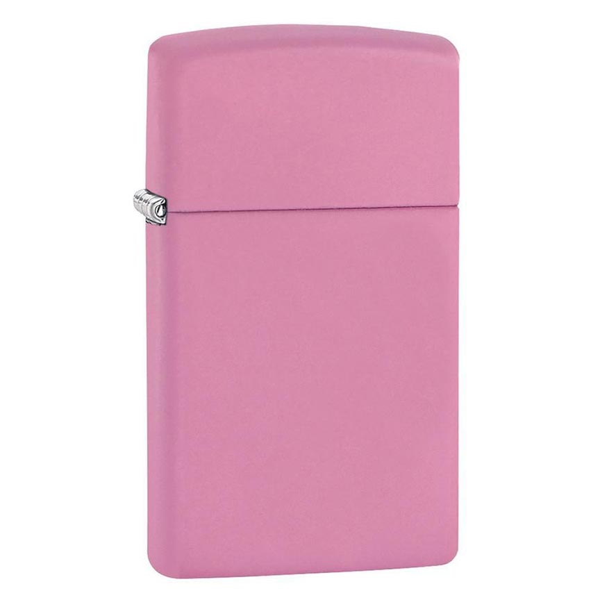 Zippo Windproof Lighter Pink Matte Slim - Clinch River Fishing USA