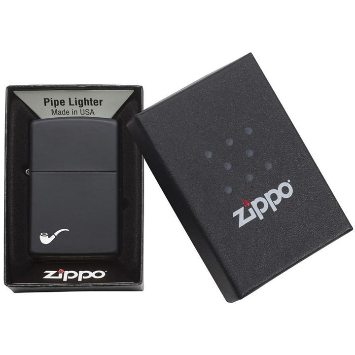 Zippo Windproof Lighter Pipe Black Matte - Clinch River Fishing USA