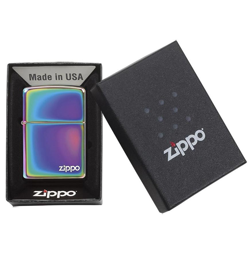 Zippo Windproof Lighter Spectrum Finish W/zippo Logo - Clinch River Fishing USA
