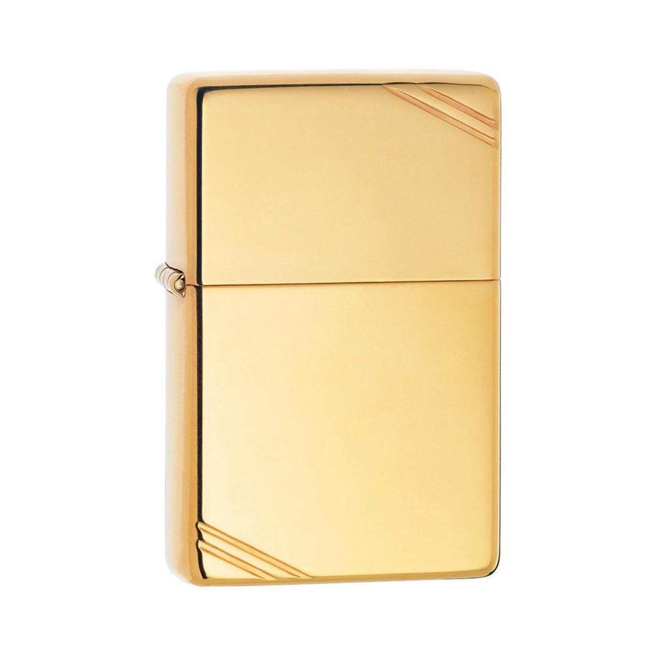 Zippo Windproof Lighter Vintage High Polish Brass W/slashes - Clinch River Fishing USA