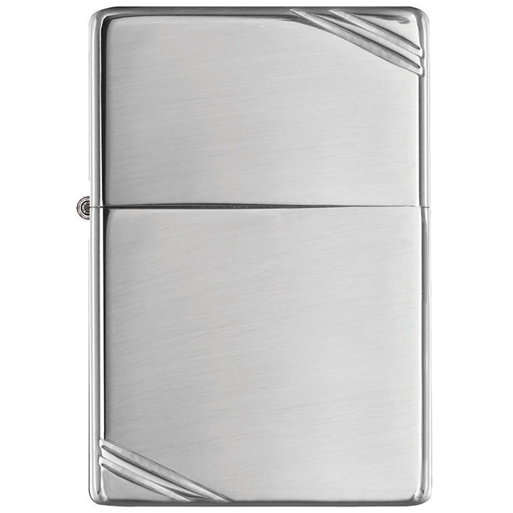 Zippo Windproof Lighter Vintage High Polish Chrome with Slashes - Clinch River Fishing USA