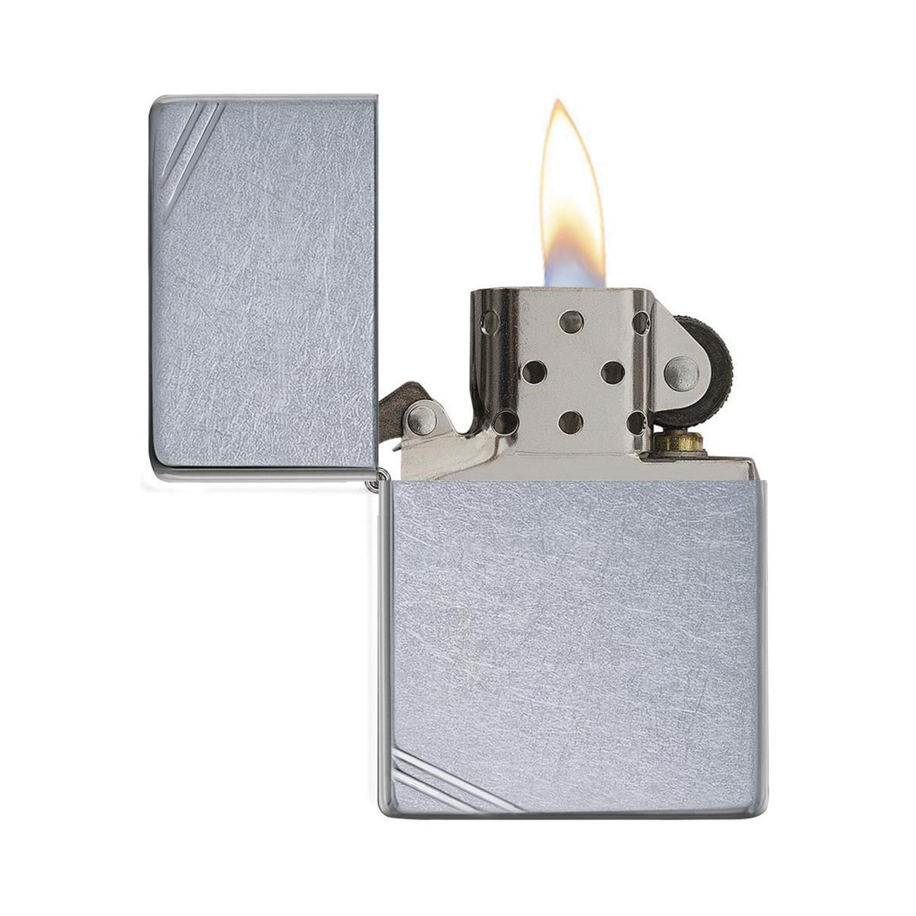 Zippo Windproof Lighter Vintage Street Chrome - Clinch River Fishing USA