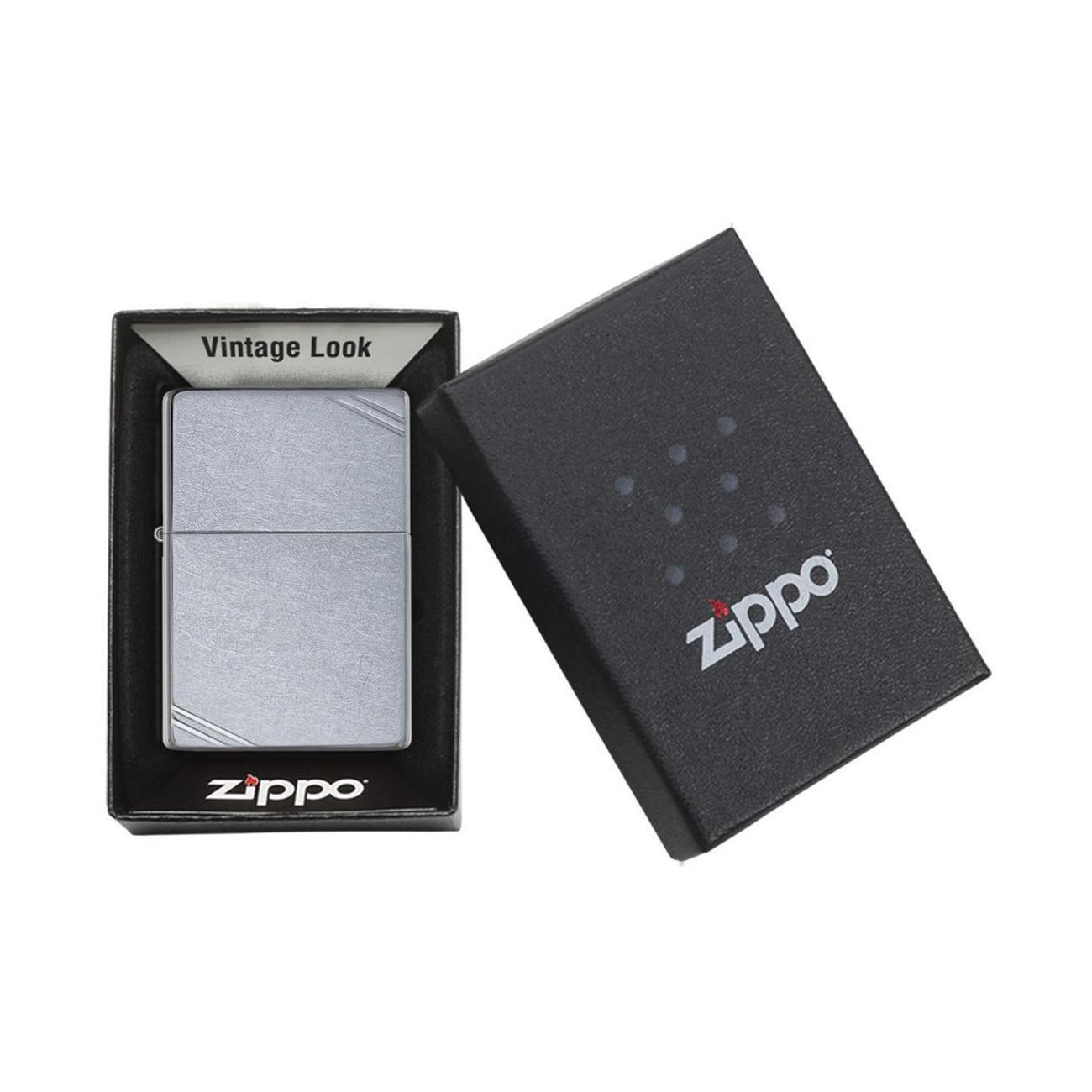 Zippo Windproof Lighter Vintage Street Chrome - Clinch River Fishing USA